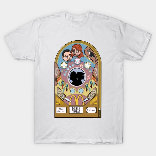 Double Threat Pinball T-Shirt by DOUBLE THREAT